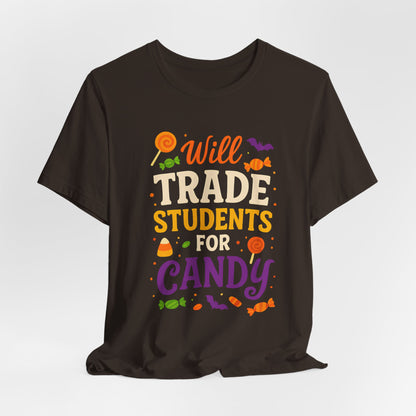 Ich tausche Schüler gegen Süßigkeiten – Lehrer-T-Shirt für Halloween – Niedliches Halloween-Kostüm