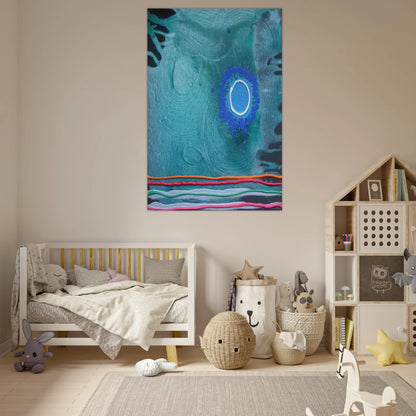 Blue Moon - 2006 - John Hoyland Art Prints - 100x150 cm / 40x60″ inches | John Hoyland Poster | John Hoyland Prints
