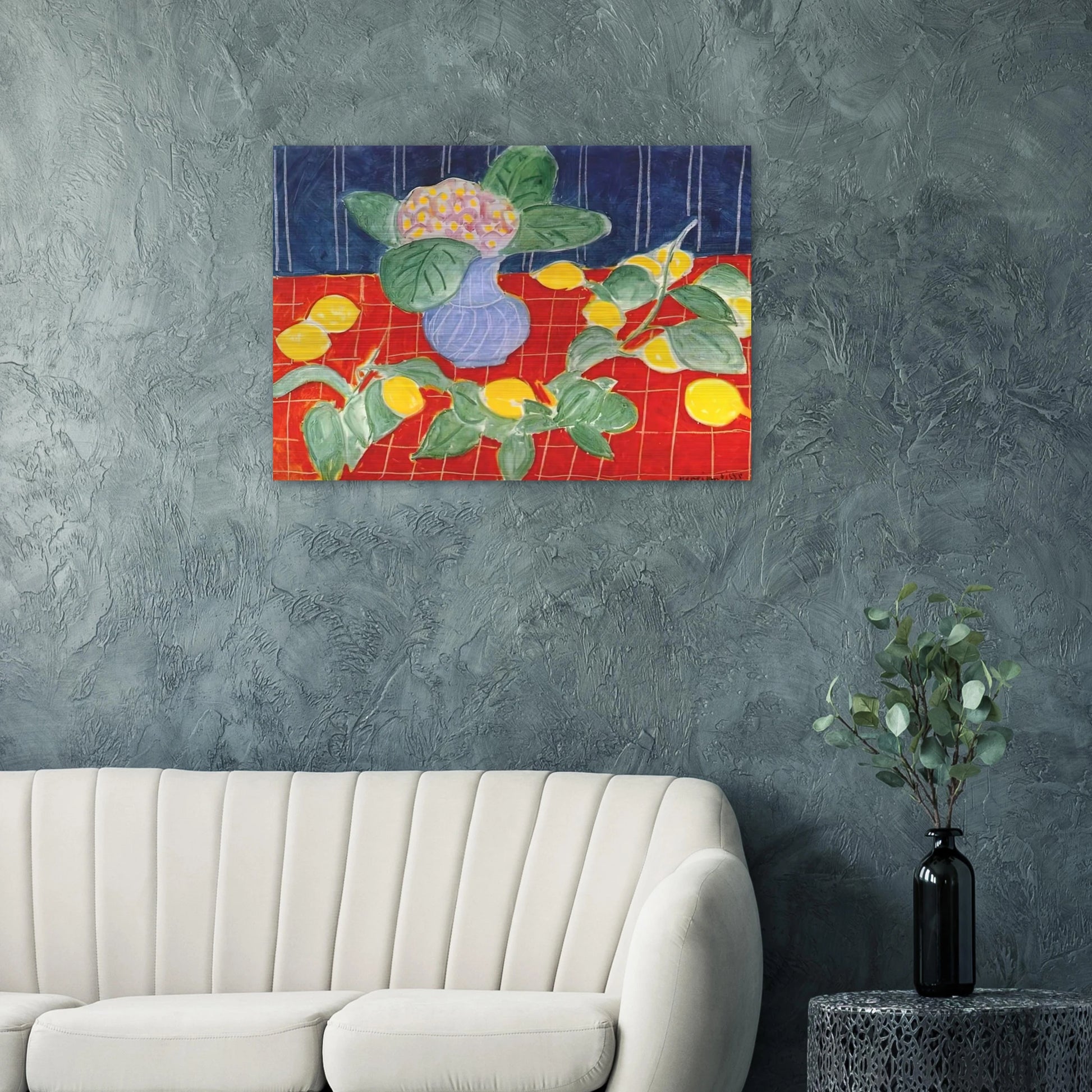 LEMONS AND SAXIFRAGES 1943 - Henri Matisse Brushed Aluminum Print - 70x100 cm / 28x40 inches | Henri Matisse Aluminum Print | Henri Matisse Prints