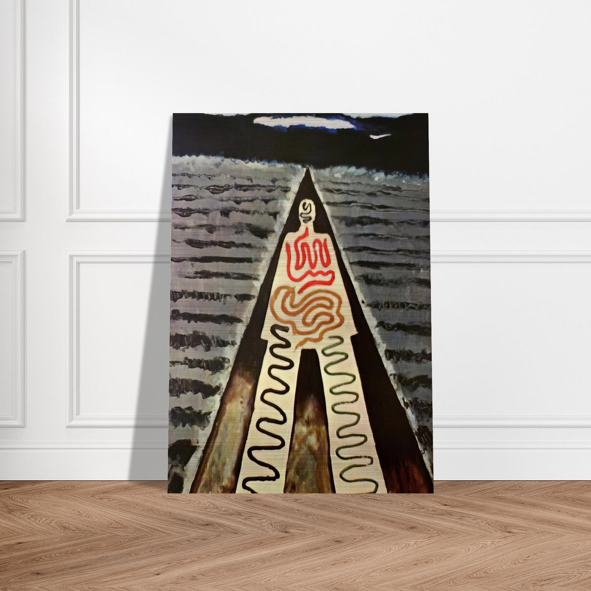 A NIGHT AT SAINT JEAN - Man Ray Brushed Aluminum Print - 70x100 cm / 28x40 inches | Man Ray Aluminum Print | Man Ray Prints