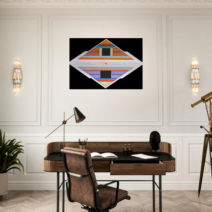 Elan - 1989 - Carmelo Arden Quin Brushed Aluminum Print - 70x100 cm / 28x40 inches | Carmelo Arden Quin Aluminum Print | Carmelo Arden Quin Prints