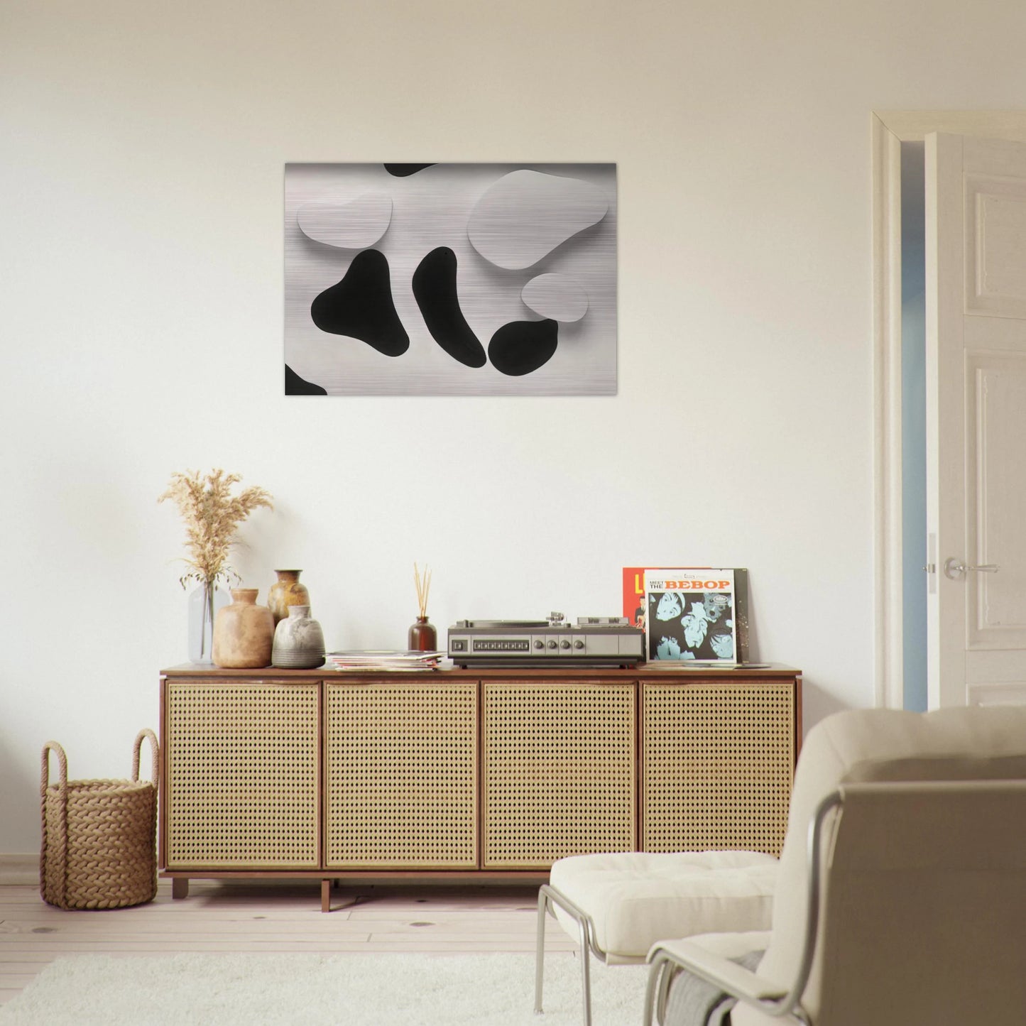 Constellation According to the Laws of Chance - Jean Arp Brushed Aluminum Print - 70x100 cm / 28x40 inches | Jean Arp Aluminum Print | Jean Arp Prints