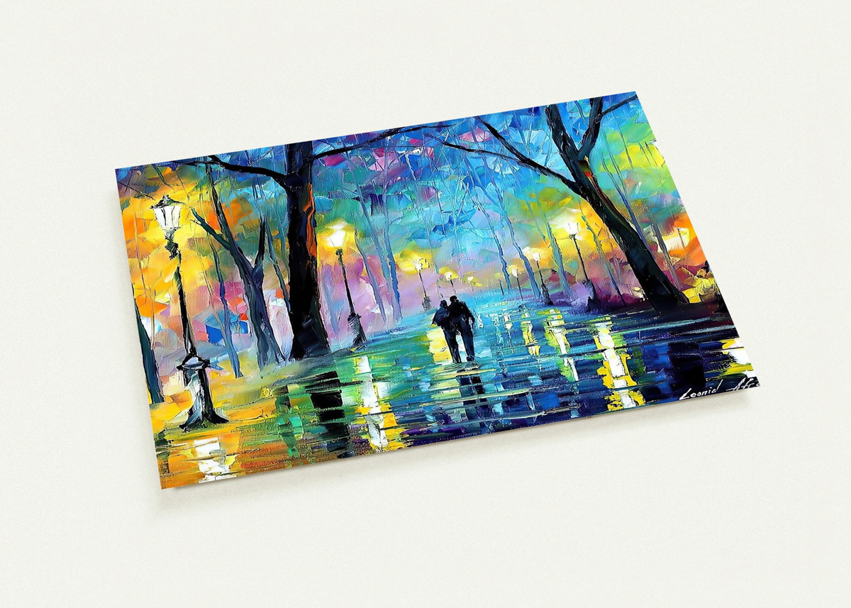 Leonid Afremov By Leonid Afremov Pack of 10 Post Cards | Leonid Afremov Post Cards | A6 (10.5 x 14.8 cm) - 4.1 x 5.8 inches