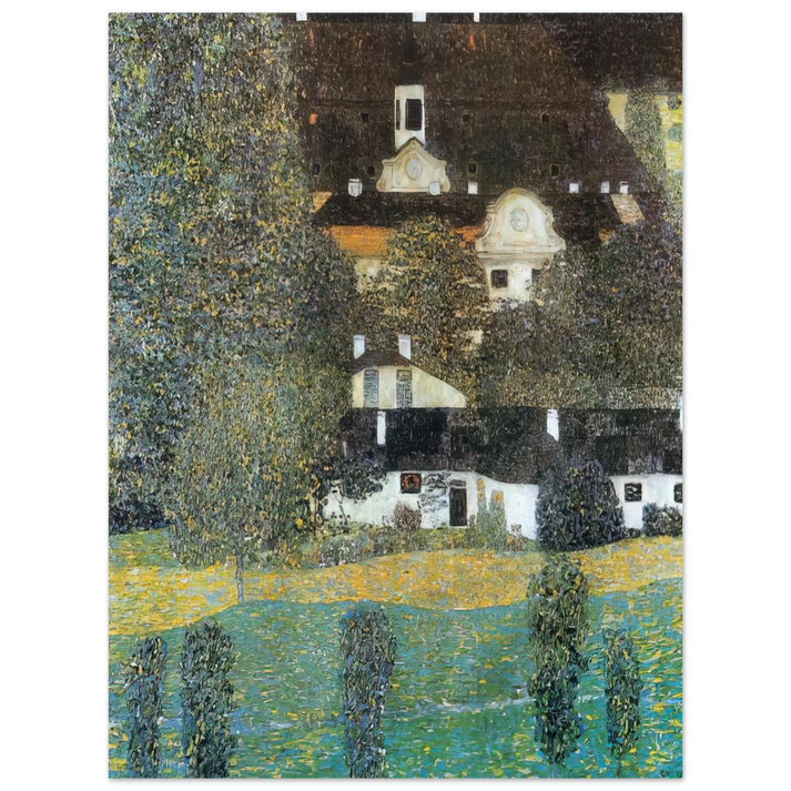 Gustav Klimt - SCHLOSS KAMMER AM ATTERSEE II 1909  75x100 cm / 30x40inches Fine Art Poster