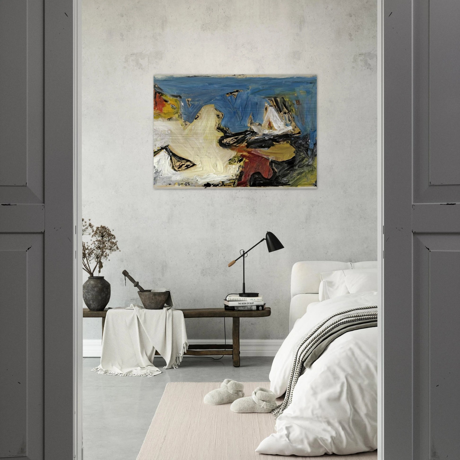 PAINTING I 1957 - Milton Resnick Brushed Aluminum Print - 70x100 cm / 28x40 inches | Milton Resnick Aluminum Print | Milton Resnick Prints