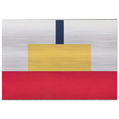 Castle CCCXXXIII 15.7.01 - 2001 - Bob Law Brushed Aluminum Print - 70x100 cm / 28x40 inches | Bob Law Aluminum Print | Bob Law Prints