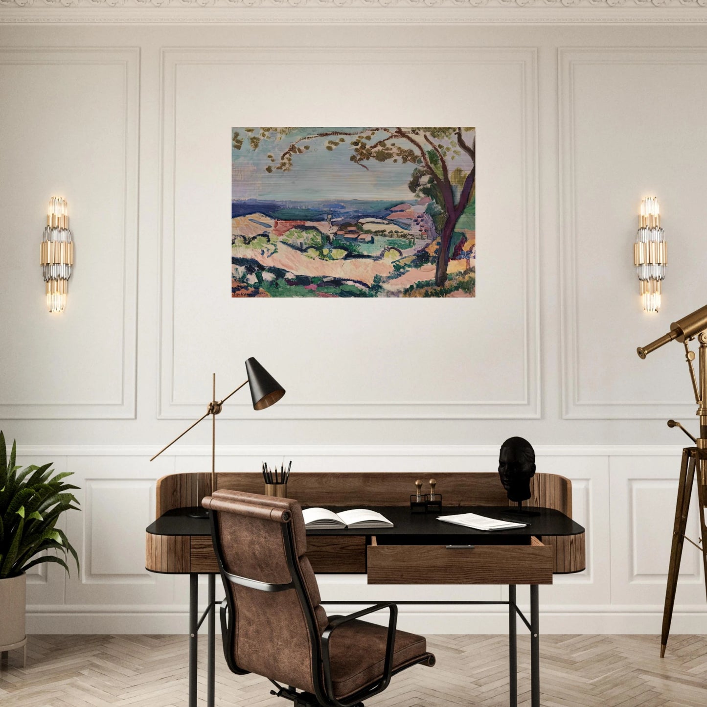 COLLIOURE LANDSCAPE 1906 - Henri Matisse Brushed Aluminum Print - 70x100 cm / 28x40 inches | Henri Matisse Aluminum Print | Henri Matisse Prints