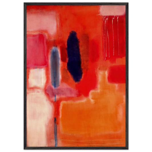 No 9 - 1948 - Mark Rothko 70x100 cm / 28x40 inches Framed Art Print – Black Wooden Frame