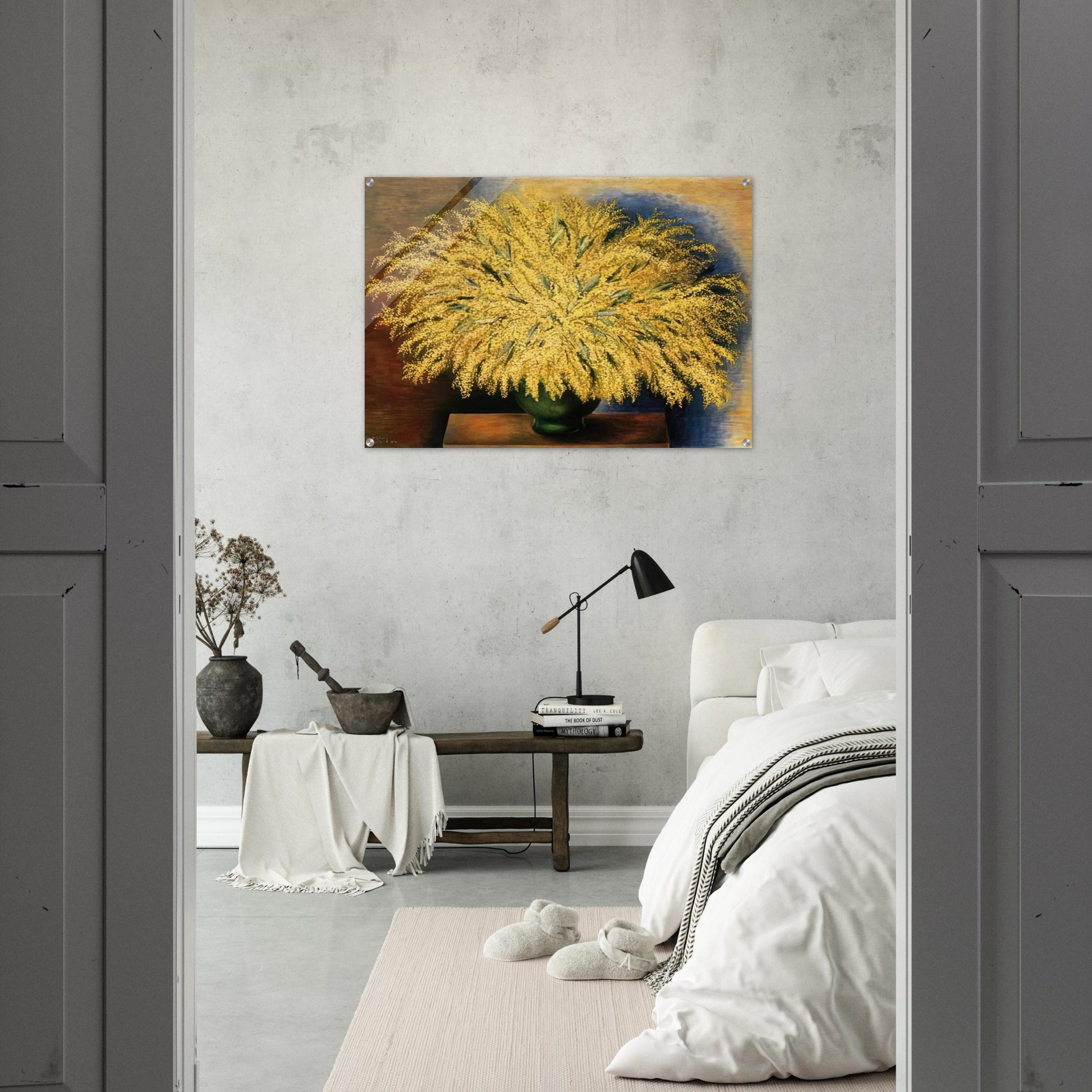 GRAND BOUQUET OF MIMOSA 1942 - Moise Kisling Acrylic Print - 70x100 cm / 28x40″ inches