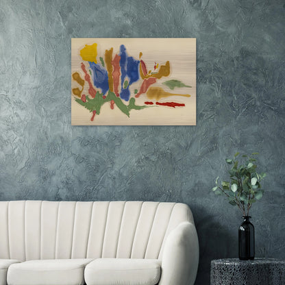 Cool Summer, 1962- - Helen Frankenthaler Brushed Aluminum Print - 70x100 cm / 28x40 inches | Helen Frankenthaler Aluminum Print | Helen Frankenthaler Prints