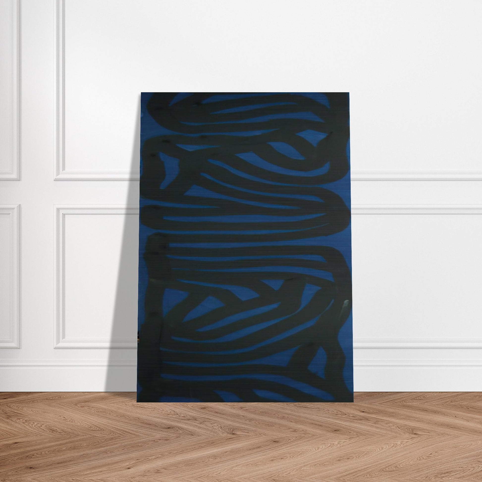 Blue Vertical - Sol LeWitt Brushed Aluminum Print - 70x100 cm / 28x40 inches | Sol LeWitt Aluminum Print | Sol LeWitt Prints