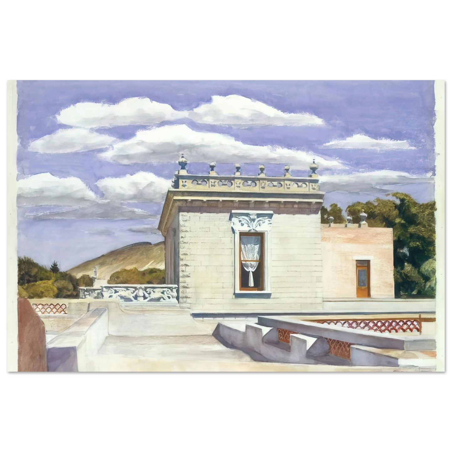 Edward Hopper - Saltillo Mansion Fine Art Poster