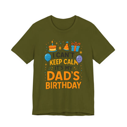 Geburtstagsgeschenk für Papa: Ich kann nicht ruhig bleiben, es ist Papas Geburtstag! Alles Gute zum Geburtstag, Papa!