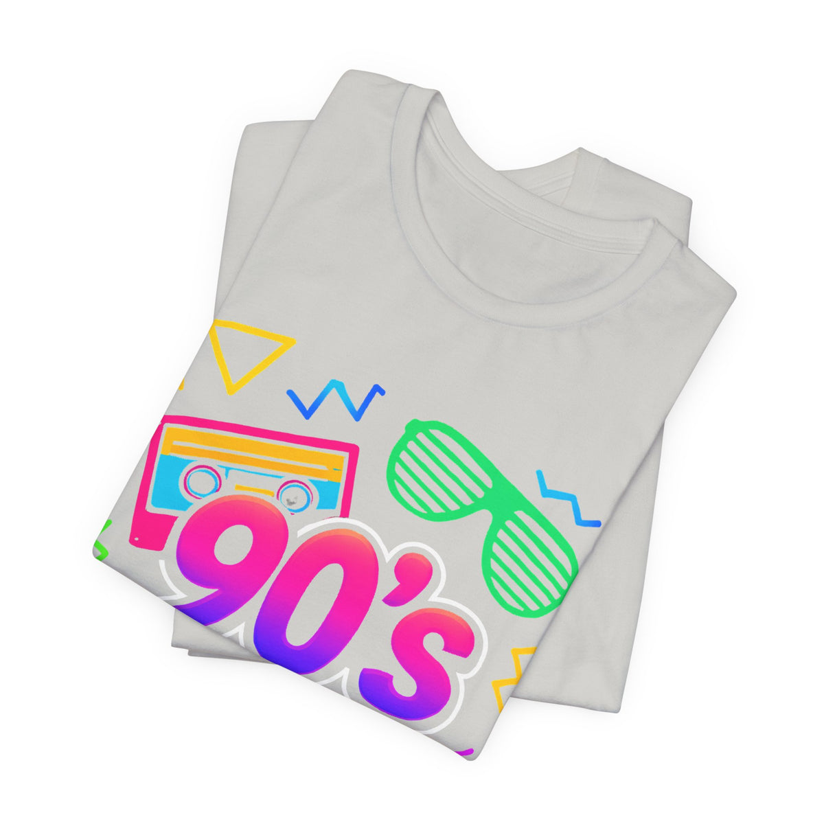 Oldschool-Musik der 90er – Arcade-Vibes. Klassischer 90er-Jahre-Vintage-Look. Retro-T-Shirt „I Heart The Nineties“ aus den 90ern.
