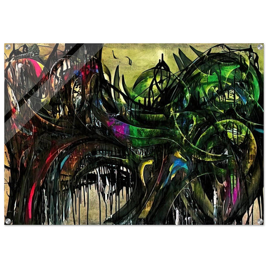 Peinture - 1955 - Simon Hantai Acrylic Print - 70x100 cm / 28x40″ inches