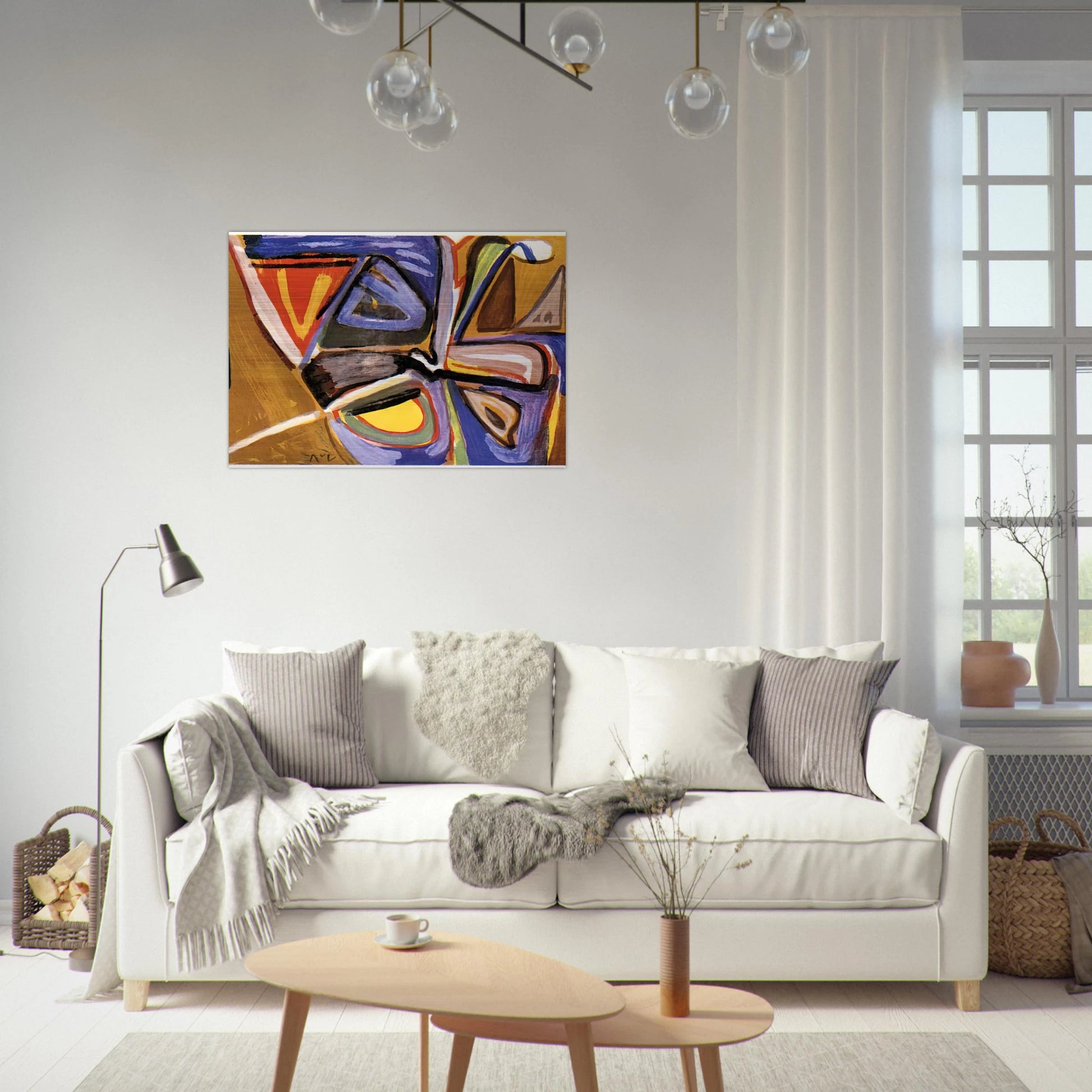 Le bonheur de Matisse - 1981 - Bram van Velde Brushed Aluminum Print - 70x100 cm / 28x40 inches | Bram van Velde Aluminum Print | Bram van Velde Prints
