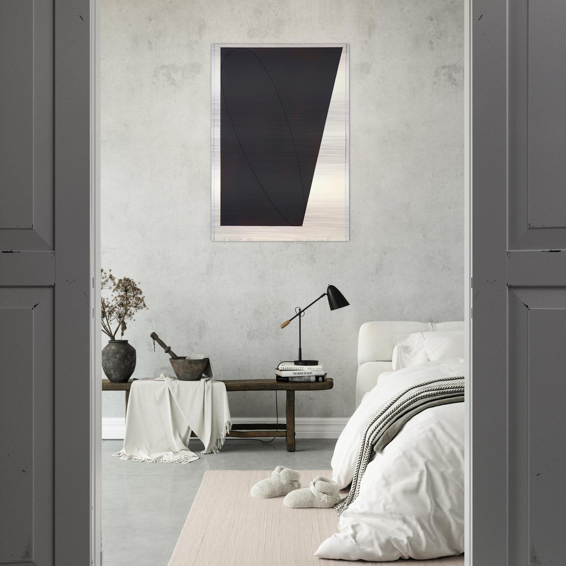 STUDY ATTIC SERIES XII 1991 - Robert Mangold Brushed Aluminum Print - 70x100 cm / 28x40 inches | Robert Mangold Aluminum Print | Robert Mangold Prints