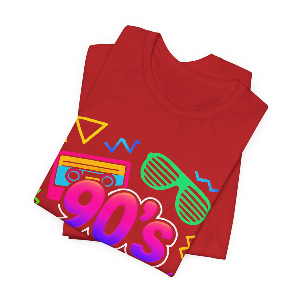 Oldschool-Musik der 90er – Arcade-Vibes. Klassischer 90er-Jahre-Vintage-Look. Retro-T-Shirt „I Heart The Nineties“ aus den 90ern.