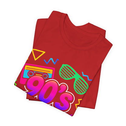 Oldschool-Musik der 90er – Arcade-Vibes. Klassischer 90er-Jahre-Vintage-Look. Retro-T-Shirt „I Heart The Nineties“ aus den 90ern.