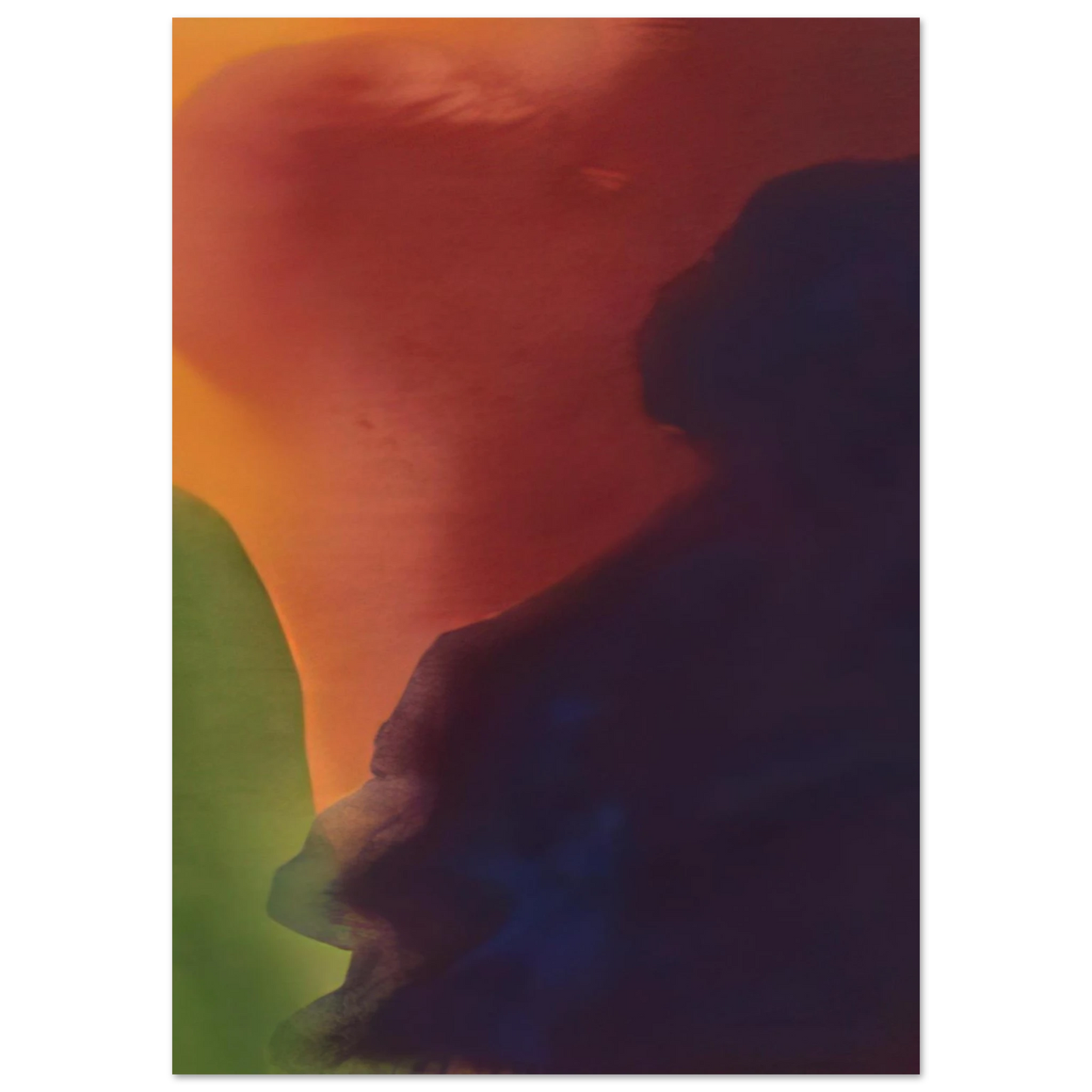 Helen Frankenthaler - Blue Atmosphere III - 1963 Wall art - 13x18 cm / 5x7 inches - Fine Art Poster-canvas - -