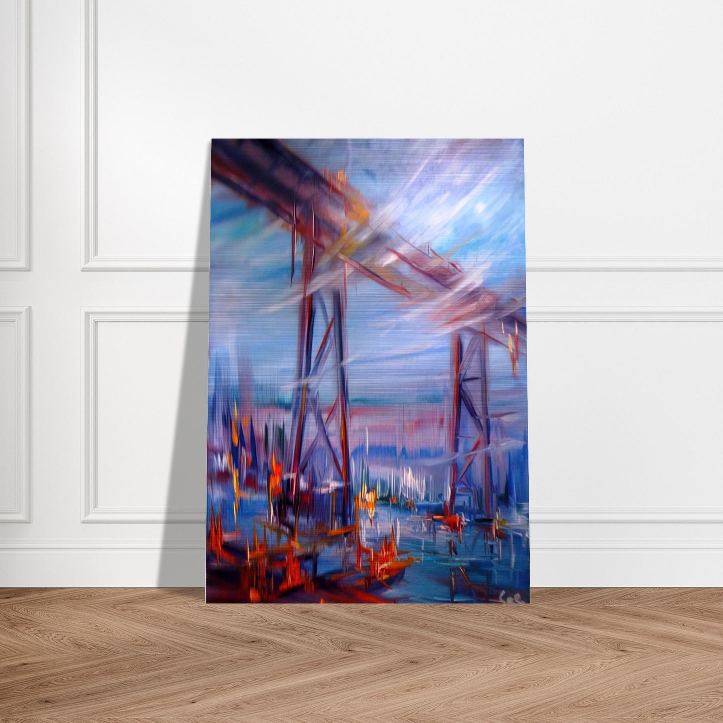 Bridge over Utopia - Konrad Zuse Brushed Aluminum Print - 70x100 cm / 28x40 inches | Konrad Zuse Aluminum Print | Konrad Zuse Prints