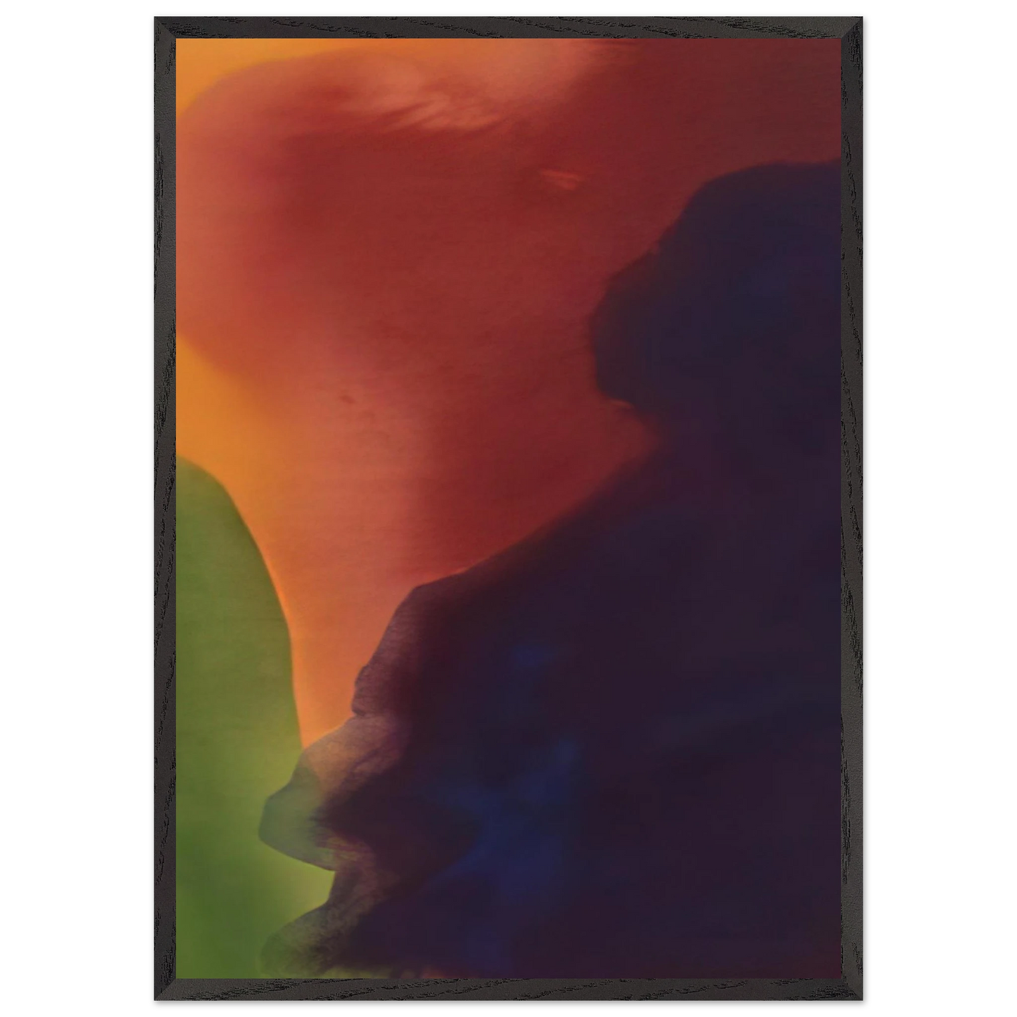 Helen Frankenthaler - Blue Atmosphere III - 1963 Wall art - 27x35 cm / 11x14 inches - Fine Art Poster-canvas - -