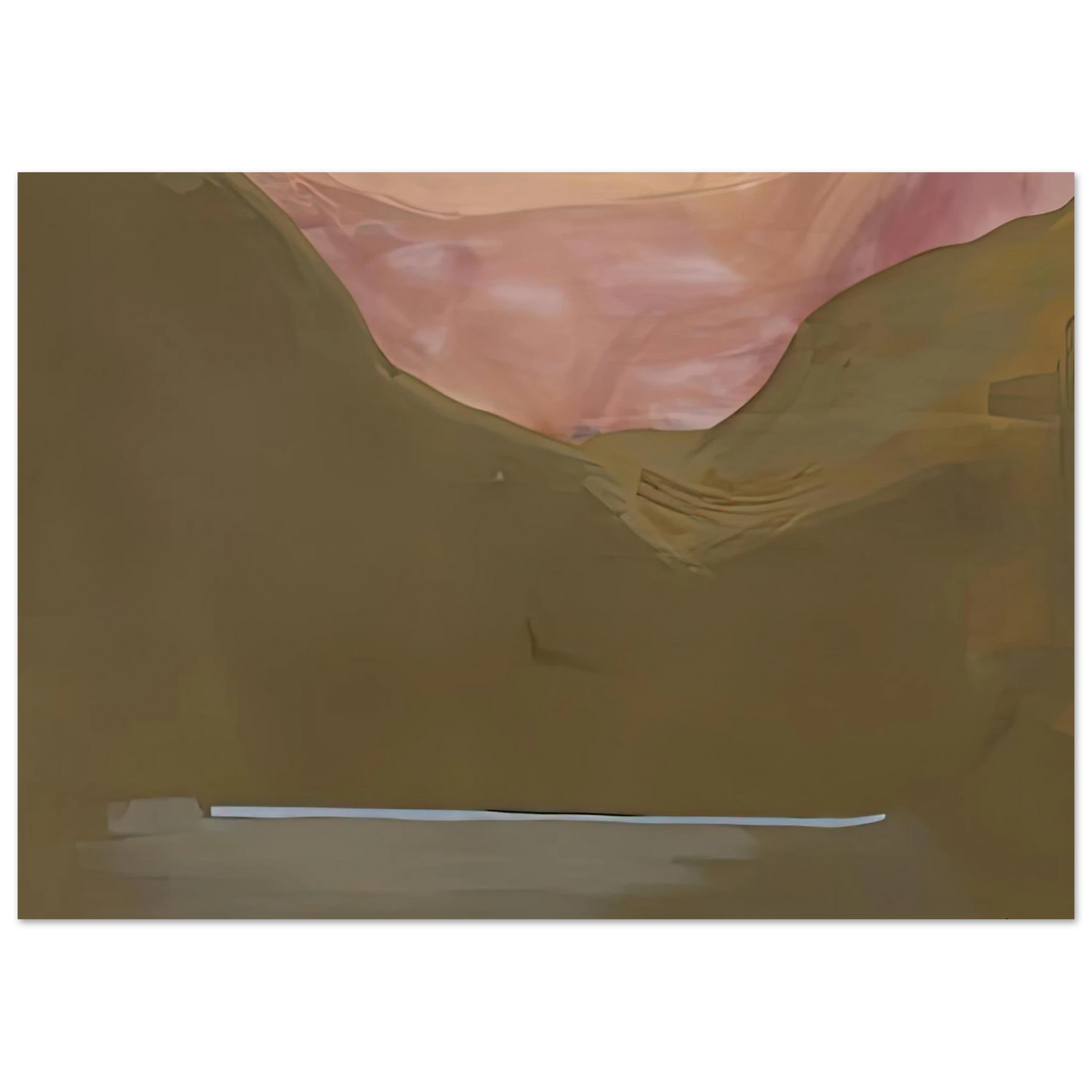 Helen Frankenthaler - Burnt Norton, 1972- Wall Art - 30x40 cm / 12x16 inches - Premium Wooden Framed Poster With Fine Art Paper-canvas - Wood frame