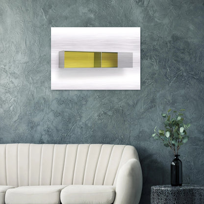 Untitled Menziken 87-52 - 1987 - Donald Judd Brushed Aluminum Print - 70x100 cm / 28x40 inches | Donald Judd Aluminum Print | Donald Judd Prints