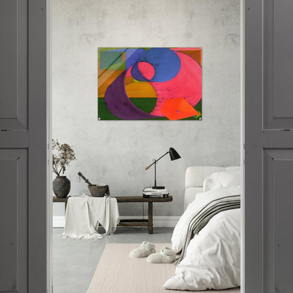 Indigo - Al Held Acrylic Print - 70x100 cm / 28x40″ inches