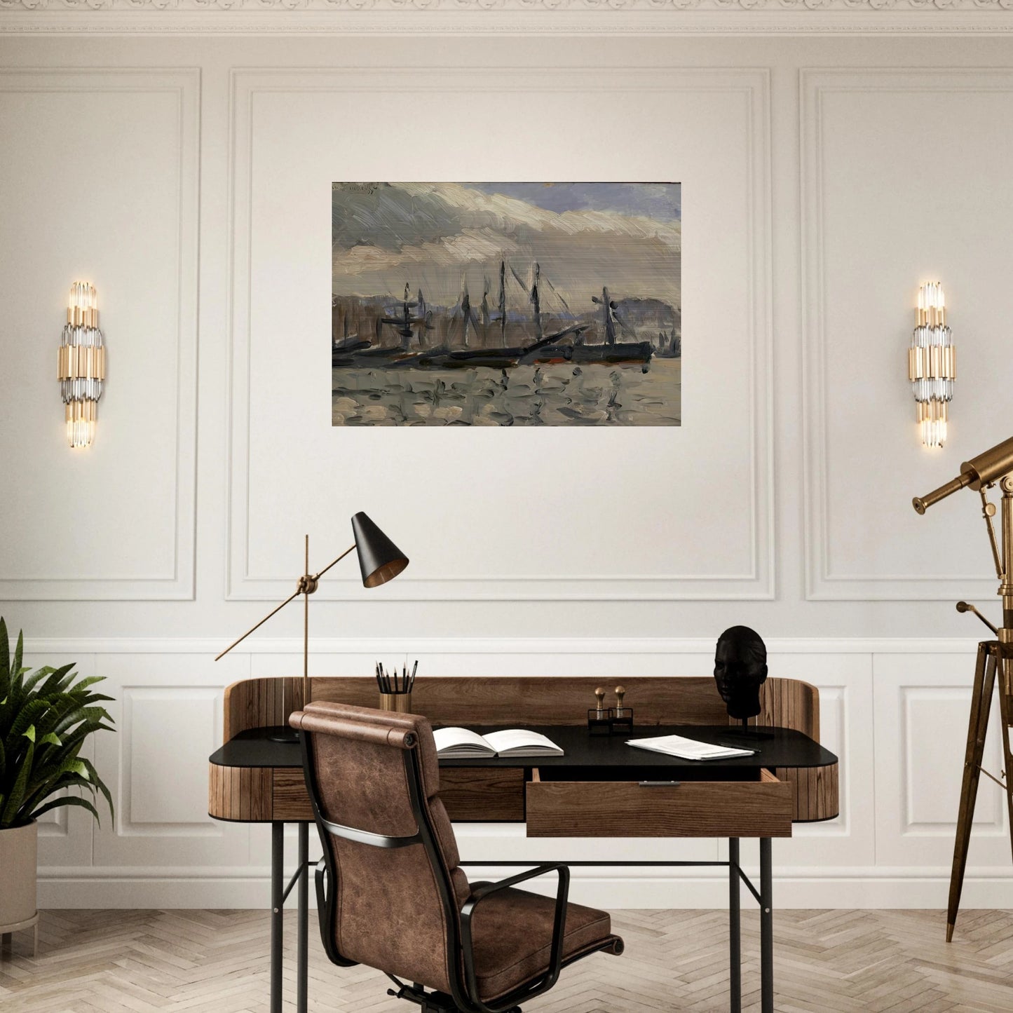 PORT DE CHERBOURG - Henri Matisse Brushed Aluminum Print - 70x100 cm / 28x40 inches | Henri Matisse Aluminum Print | Henri Matisse Prints