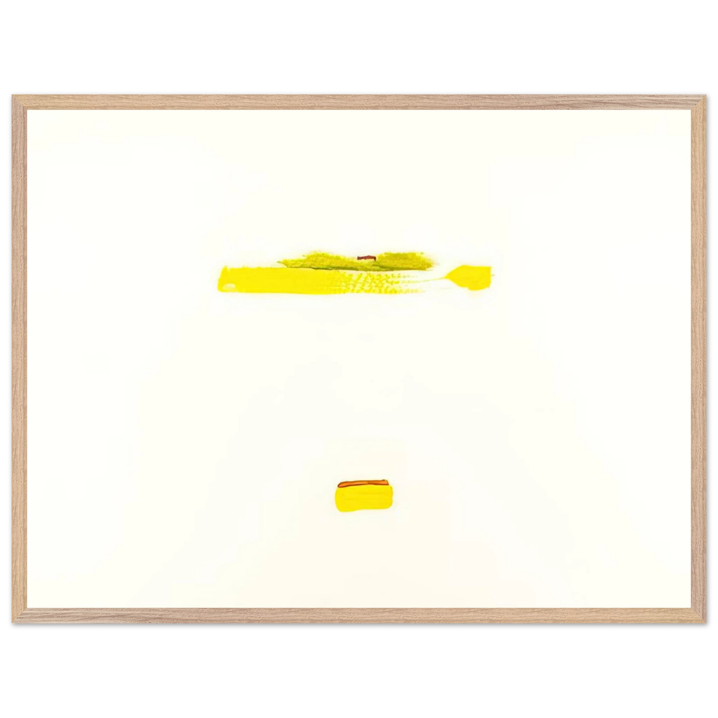 Helen Frankenthaler - New York III - 1972 Wall art - 45x60 cm / 18x24 inches - Premium Wooden Framed Poster With Fine Art Paper-canvas - White frame