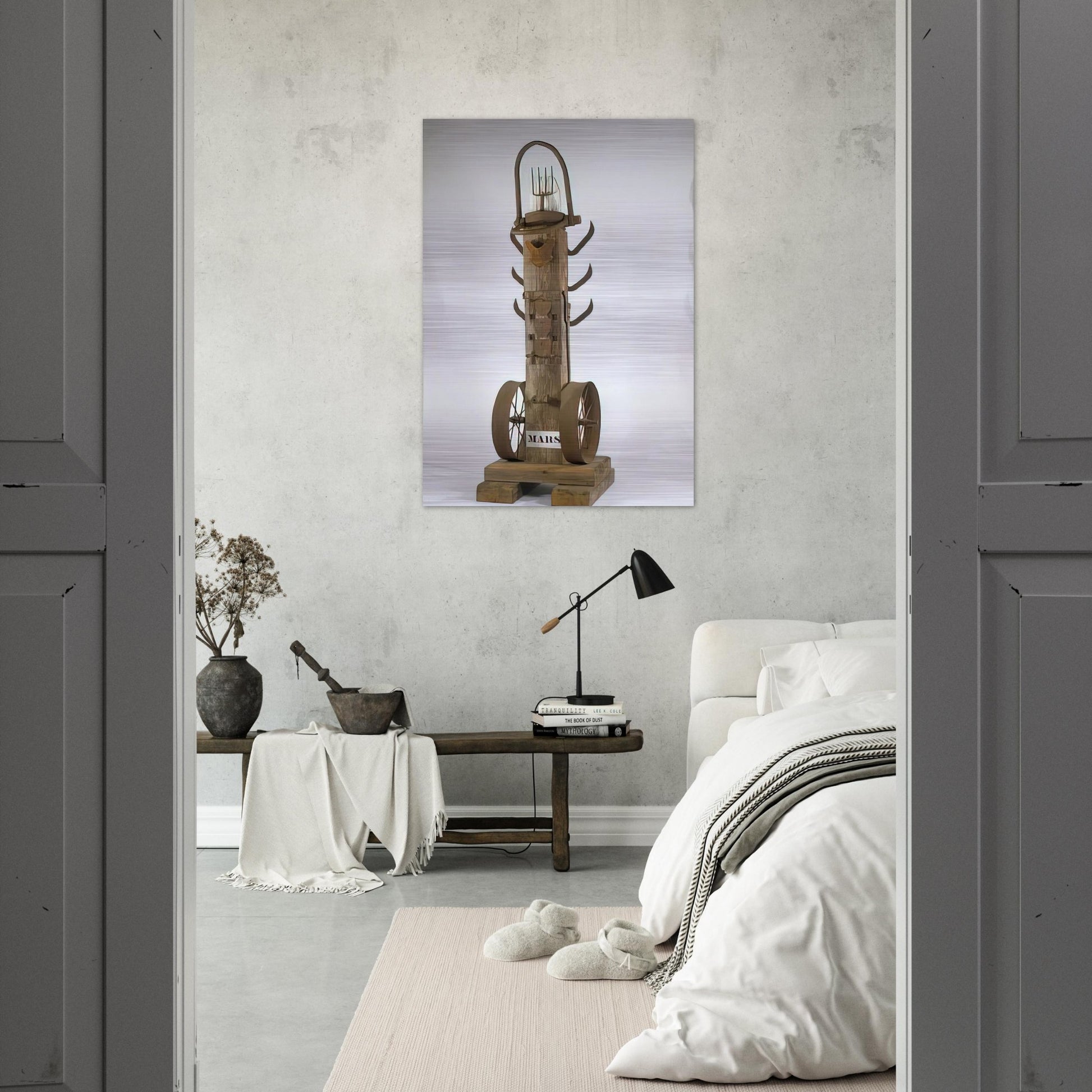 Mars - Robert Indiana Brushed Aluminum Print - 70x100 cm / 28x40 inches | Robert Indiana Aluminum Print | Robert Indiana Prints