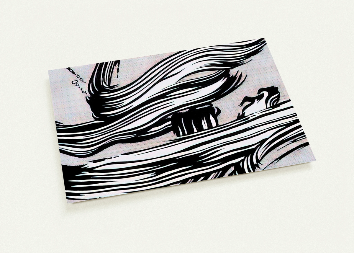 BRUSHSTROKES 1968 By Roy Lichtenstein Pack of 10 Post Cards | Roy Lichtenstein Post Cards | A6 (10.5 x 14.8 cm) - 4.1 x 5.8 inches