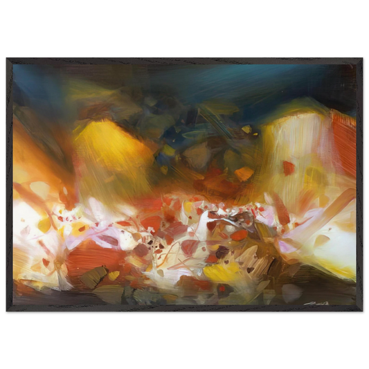VIE MULTIPLI E 2005 - Chu teh Chun 70x100 cm / 28x40 inches Framed Art Print – Black Wooden Frame