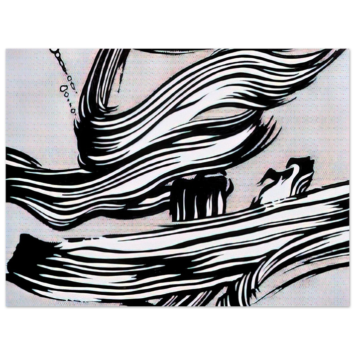 Roy Lichtenstein - BRUSHSTROKES 1968  75x100 cm / 30x40inches Fine Art Poster