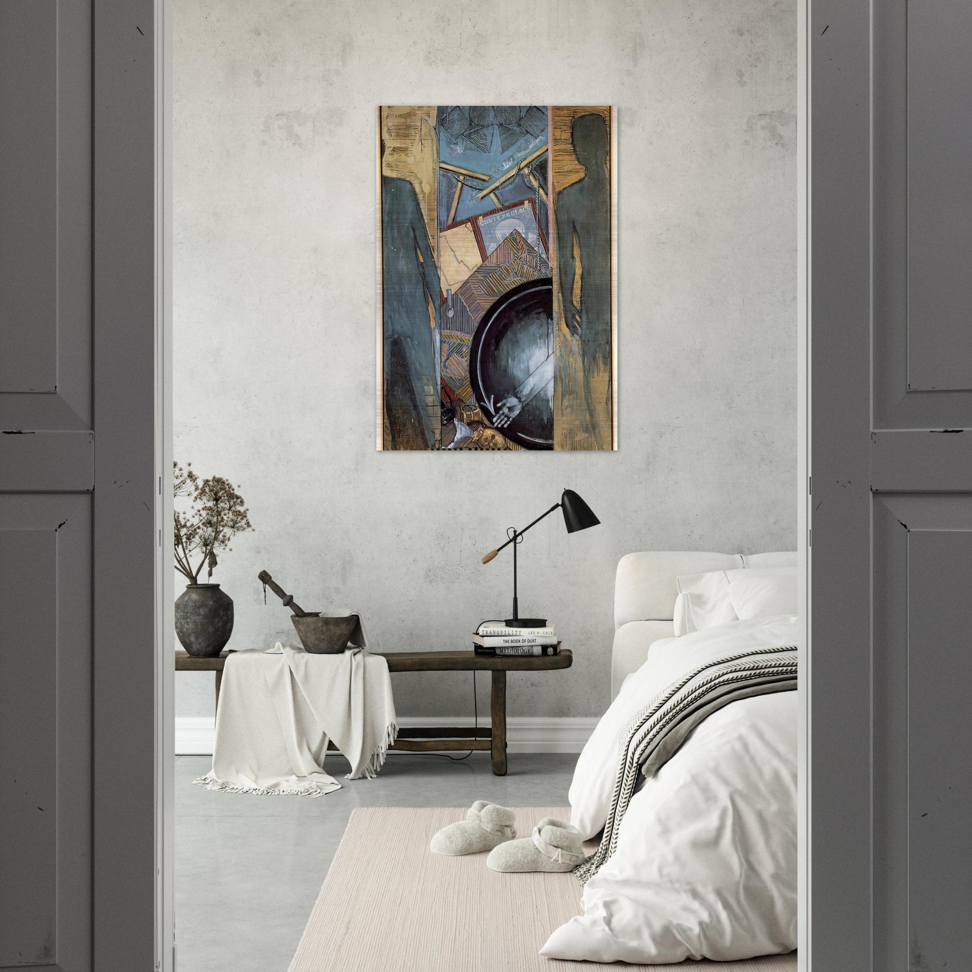 FALL - Jasper Johns Brushed Aluminum Print - 70x100 cm / 28x40 inches | Jasper Johns Aluminum Print | Jasper Johns Prints