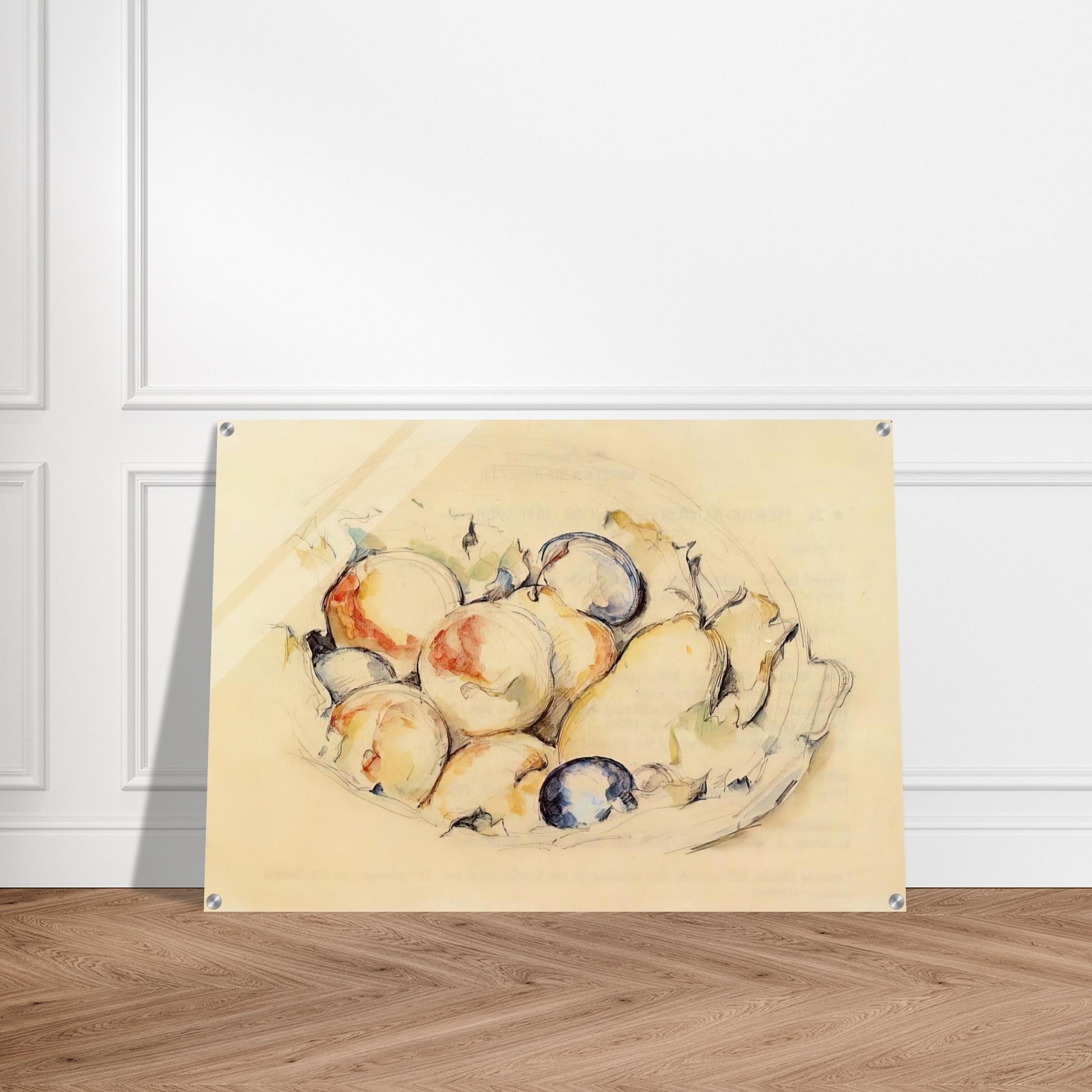 Fruits - Paul Cézanne Acrylic Print - 70x100 cm / 28x40″ inches | Paul Cézanne Wall Art | Paul Cézanne Prints