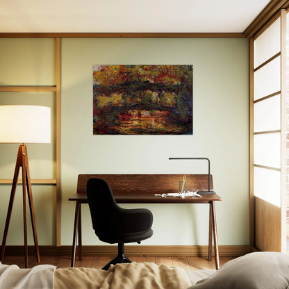 The Japanese Bridge 4 - claude monet Brushed Aluminum Print - 70x100 cm / 28x40 inches | claude monet Aluminum Print | claude monet Prints