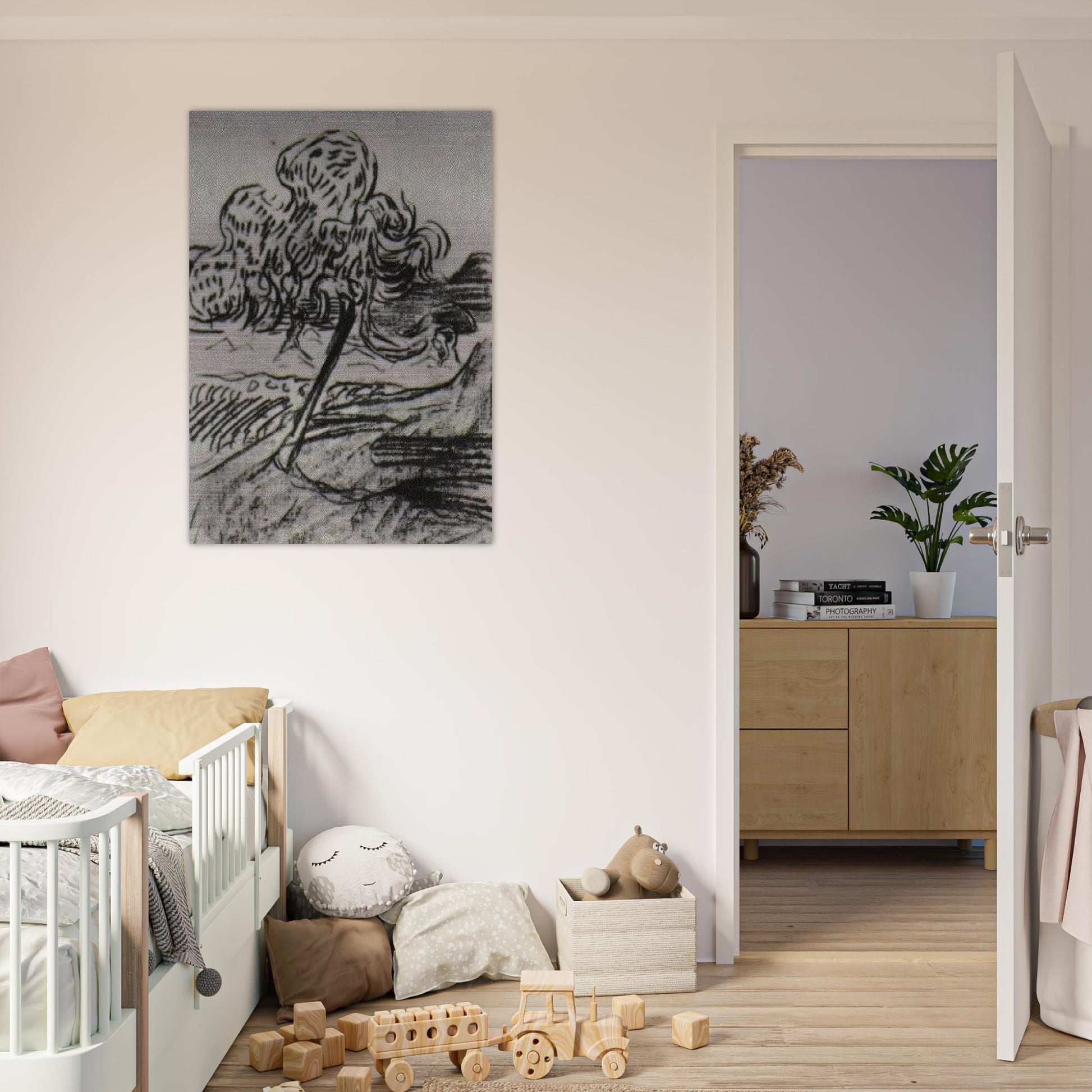 Study of a Fruit Tree - Vincent van Gogh Brushed Aluminum Print - 70x100 cm / 28x40 inches | Vincent van Gogh Aluminum Print | Vincent van Gogh Prints