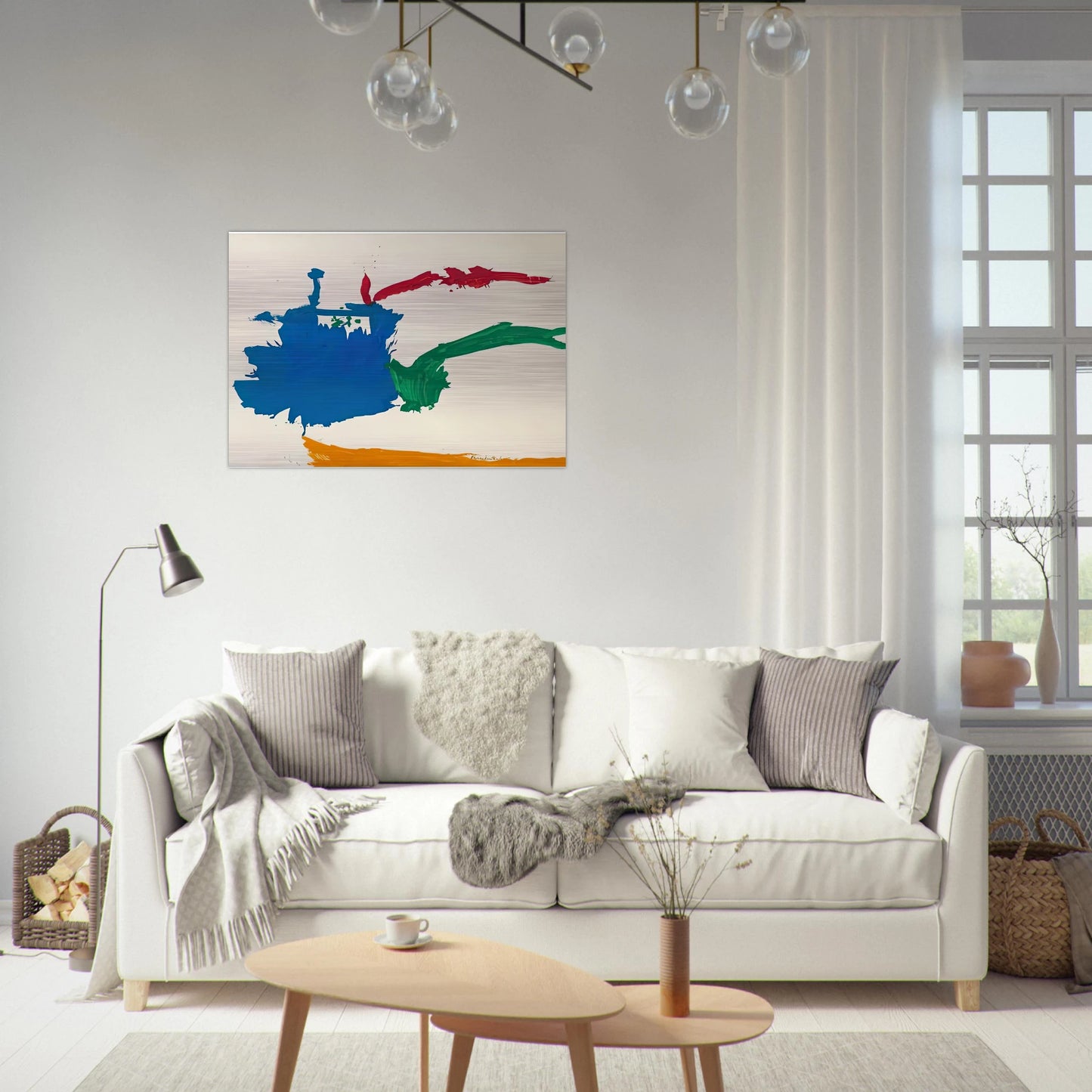 Italian Beach, 1960- - Helen Frankenthaler Brushed Aluminum Print - 70x100 cm / 28x40 inches | Helen Frankenthaler Aluminum Print | Helen Frankenthaler Prints