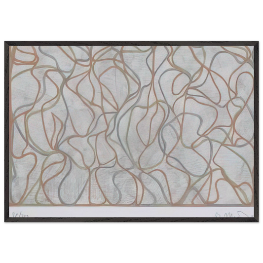 Distant Muses - 2000 - Brice Marden 70x100 cm / 28x40 inches Framed Art Print – Black Wooden Frame