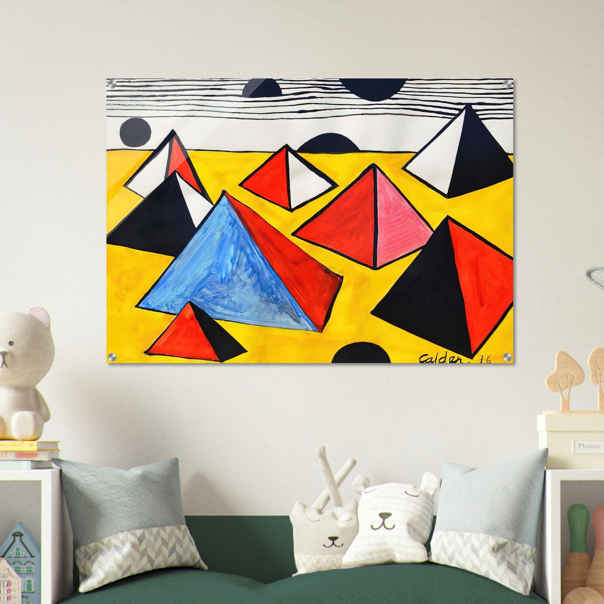 PYRAMIDS 1975 - Alexander Calder Acrylic Print - 70x100 cm / 28x40″ inches