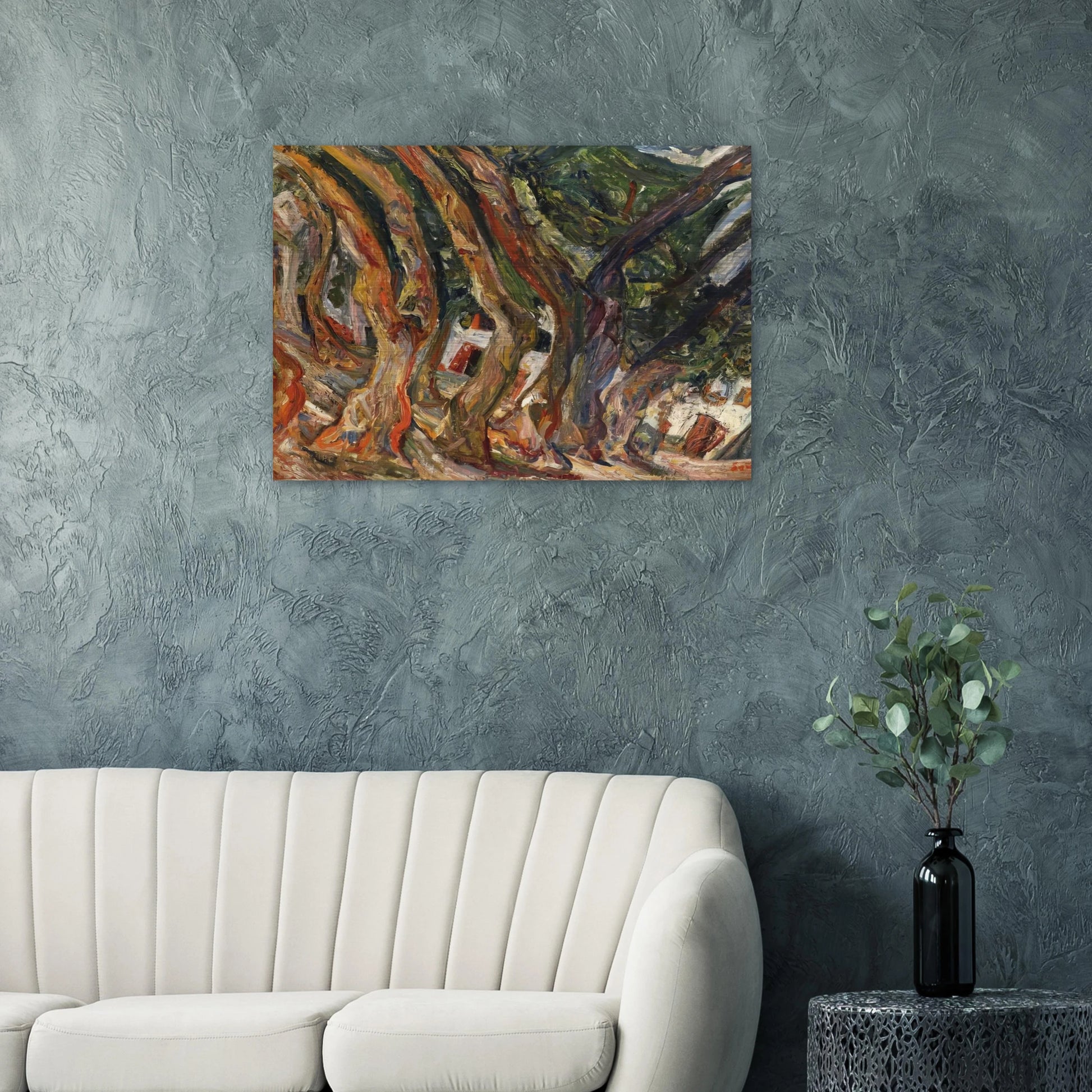 PLANE TREES AT CERET 1920 0 - Chaim Soutine Brushed Aluminum Print - 70x100 cm / 28x40 inches | Chaim Soutine Aluminum Print | Chaim Soutine Prints