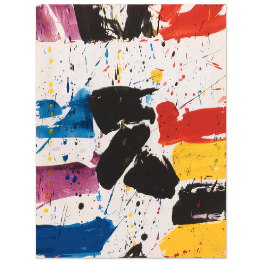 Sam Francis - Hommage to Alfred Jensen  75x100 cm / 30x40inches Fine Art Poster