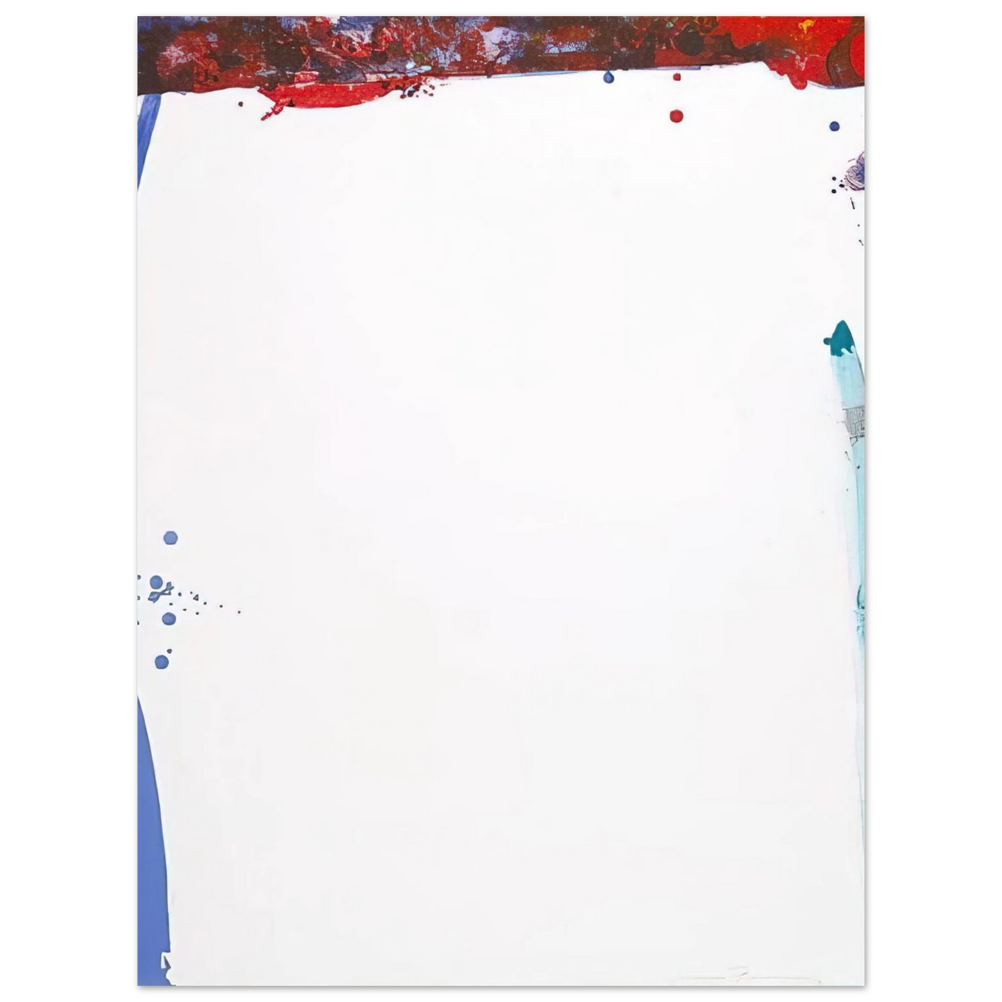 Sam Francis - Chinese Wall  L. L101; SF-87   75x100 cm / 30x40inches Fine Art Poster