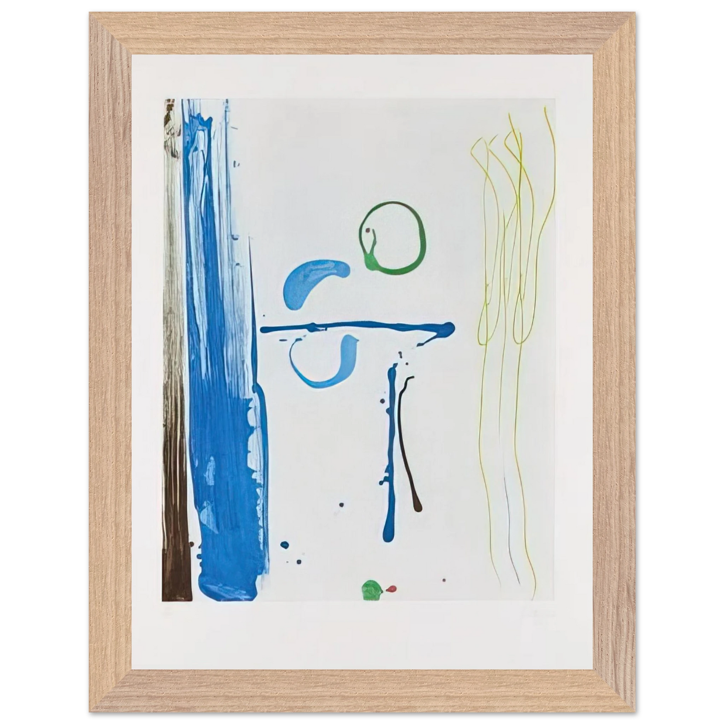Helen Frankenthaler - Sunshine After Rain - 1987 Wall art - 13x18 cm / 5x7 inches - Premium Wooden Framed Poster With Fine Art Paper-canvas - Black frame