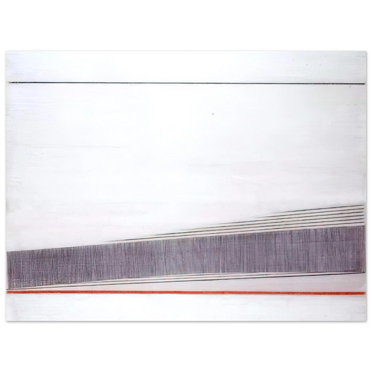 Bice Lazzari - La linea rossa - 1966  75x100 cm / 30x40inches Fine Art Poster