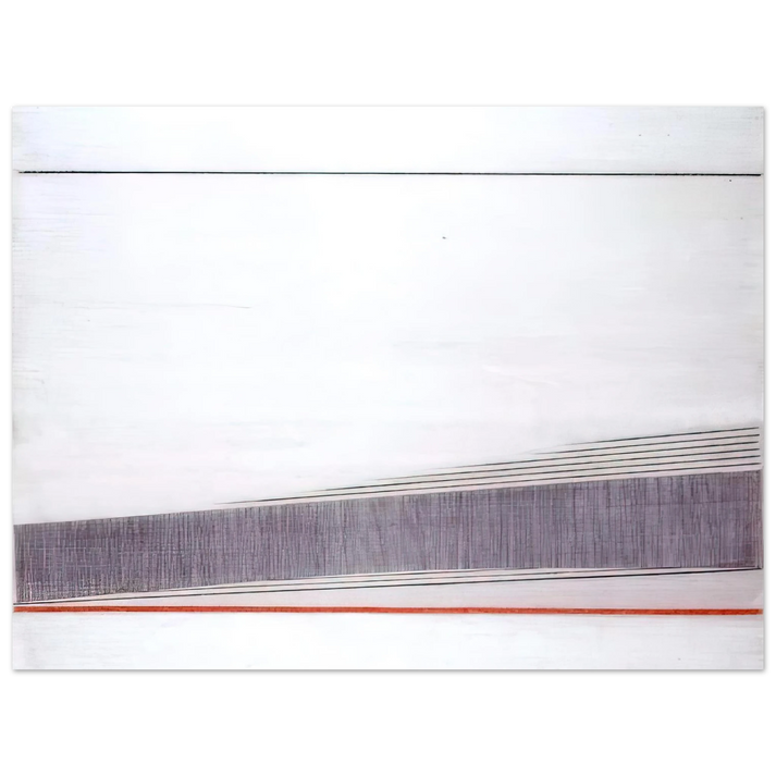 Bice Lazzari - La linea rossa - 1966  75x100 cm / 30x40inches Fine Art Poster