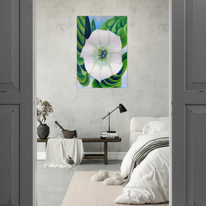 Jimson Weed - Georgia O'Keeffe Brushed Aluminum Print - 70x100 cm / 28x40 inches | Georgia O'Keeffe Aluminum Print | Georgia O'Keeffe Prints