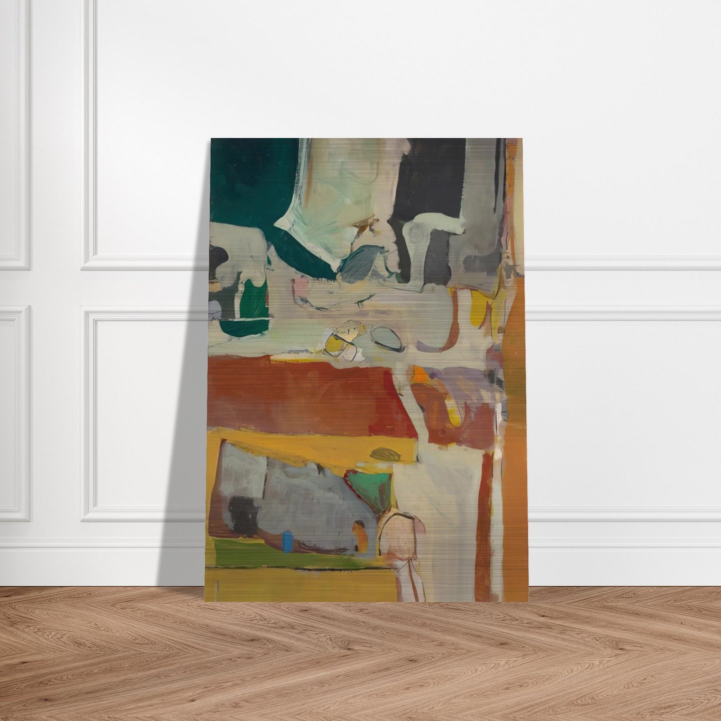 Urbana #4 - Richard Diebenkorn Brushed Aluminum Print - 70x100 cm / 28x40 inches | Richard Diebenkorn Aluminum Print | Richard Diebenkorn Prints